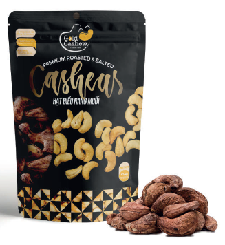 Premium roasted & salted cashews with husk